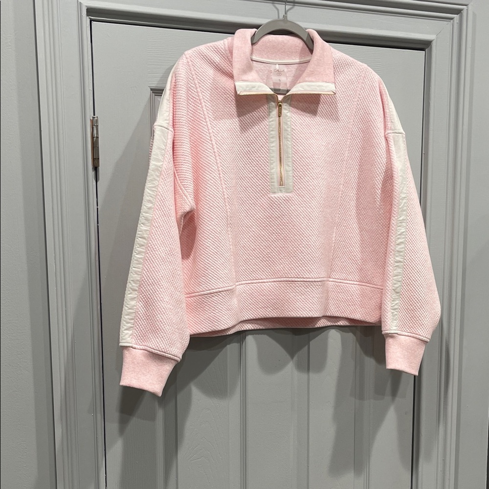 CALIA by Carrie Underwood Pink Quarter-Zip Sweatshirt